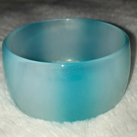 Jewelry - TWO TONE BLUE BANGLE BRACELET